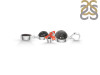 Red Coral/Black Rutile/Black Spinel Pendant-2SP COR-1-123