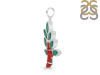 Red Coral/Green Onyx Pendant-2SP COR-1-138