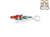 Red Coral/Green Onyx Pendant-2SP COR-1-141