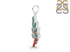Red Coral/Green Onyx Pendant-2SP COR-1-143