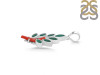 Red Coral/Green Onyx Pendant-2SP COR-1-143