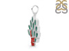 Red Coral/Green Onyx Pendant-2SP COR-1-157