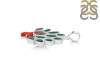 Red Coral/Green Onyx Pendant-2SP COR-1-157