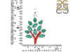 Red Coral/Green Onyx Pendant-2SP COR-1-158