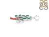 Red Coral/Green Onyx Pendant-2SP COR-1-158