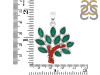 Red Coral/Green Onyx Pendant-2SP COR-1-159