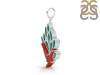 Red Coral/Green Onyx Pendant-2SP COR-1-161