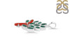 Red Coral/Green Onyx Pendant-2SP COR-1-162