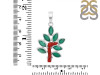 Red Coral/Green Onyx Pendant-2SP COR-1-164