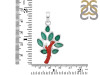 Red Coral/Green Onyx Pendant-2SP COR-1-165