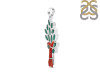 Red Coral/Green Onyx Pendant-2SP COR-1-168