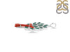 Red Coral/Green Onyx Pendant-2SP COR-1-168