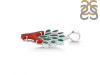 Red Coral/Green Onyx Pendant-2SP COR-1-169