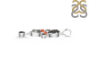 Red Coral/Black Rutile/Herkimer Diamond/Black Spinel Pendant-2SP COR-1-244