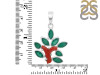 Red Coral/Green Onyx Pendant-2SP COR-1-47