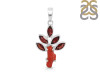 Red Coral/Garnet Pendant-2SP COR-1-79