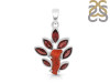 Red Coral/Garnet Pendant-2SP COR-1-91