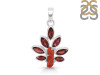 Red Coral/Garnet Pendant-2SP COR-1-92