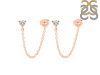 Crystal Chain Stud Earring CST-RDE-1235.