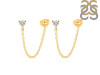 Crystal Chain Stud Earring CST-RDE-1235.