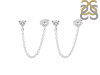 Crystal Chain Stud Earring CST-RDE-1235.