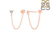 Crystal Chain Stud Earring CST-RDE-1235.
