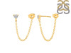 Crystal Chain Stud Earring CST-RDE-1235.