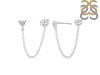 Crystal Chain Stud Earring CST-RDE-1235.