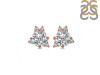 Crystal & White Topaz Stud Earring CST-RDE-1260.
