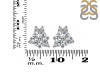 Crystal & White Topaz Stud Earring CST-RDE-1260.