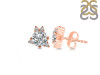 Crystal & White Topaz Stud Earring CST-RDE-1260.