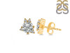 Crystal & White Topaz Stud Earring CST-RDE-1260.