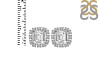 Crystal & White Topaz Stud Earring CST-RDE-1263.