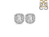 Crystal & White Topaz Stud Earring CST-RDE-1263.