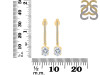 Crystal & White Topaz Hoop Earring CST-RDE-1469.
