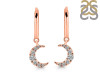 Crystal & White Topaz Hoop Earring CST-RDE-1471.