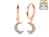 Crystal & White Topaz Hoop Earring CST-RDE-1471.