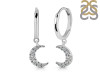 Crystal & White Topaz Hoop Earring CST-RDE-1471.
