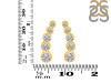 Crystal & White Topaz Stud Earring CST-RDE-1472.