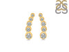 Crystal & White Topaz Stud Earring CST-RDE-1472.