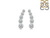Crystal & White Topaz Stud Earring CST-RDE-1472.