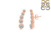 Crystal & White Topaz Stud Earring CST-RDE-1472.