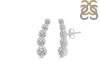 Crystal & White Topaz Stud Earring CST-RDE-1472.