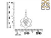 Crystal Triquetra Heart Knot Pendant CST-RDEP-880.