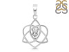 Crystal Triquetra Heart Knot Pendant CST-RDEP-880.