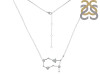 Gemini Zodiac Star Constellation Crystal & White Topaz Necklace CST-RDN-490.