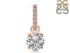 Crystal & White Topaz Pendant CST-RDP-549-CZ-LOOP.