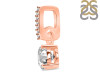 Crystal & White Topaz Pendant CST-RDP-549-CZ-LOOP.