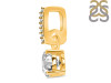 Crystal & White Topaz Pendant CST-RDP-549-CZ-LOOP.
