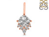 Crystal & White Topaz Pendant CST-RDP-729.